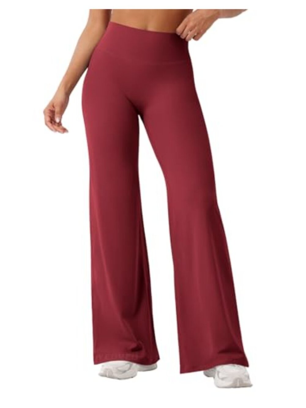 Buttery High Waist Wide Leg Yoga Leggings No Front Seam Booty Lifting